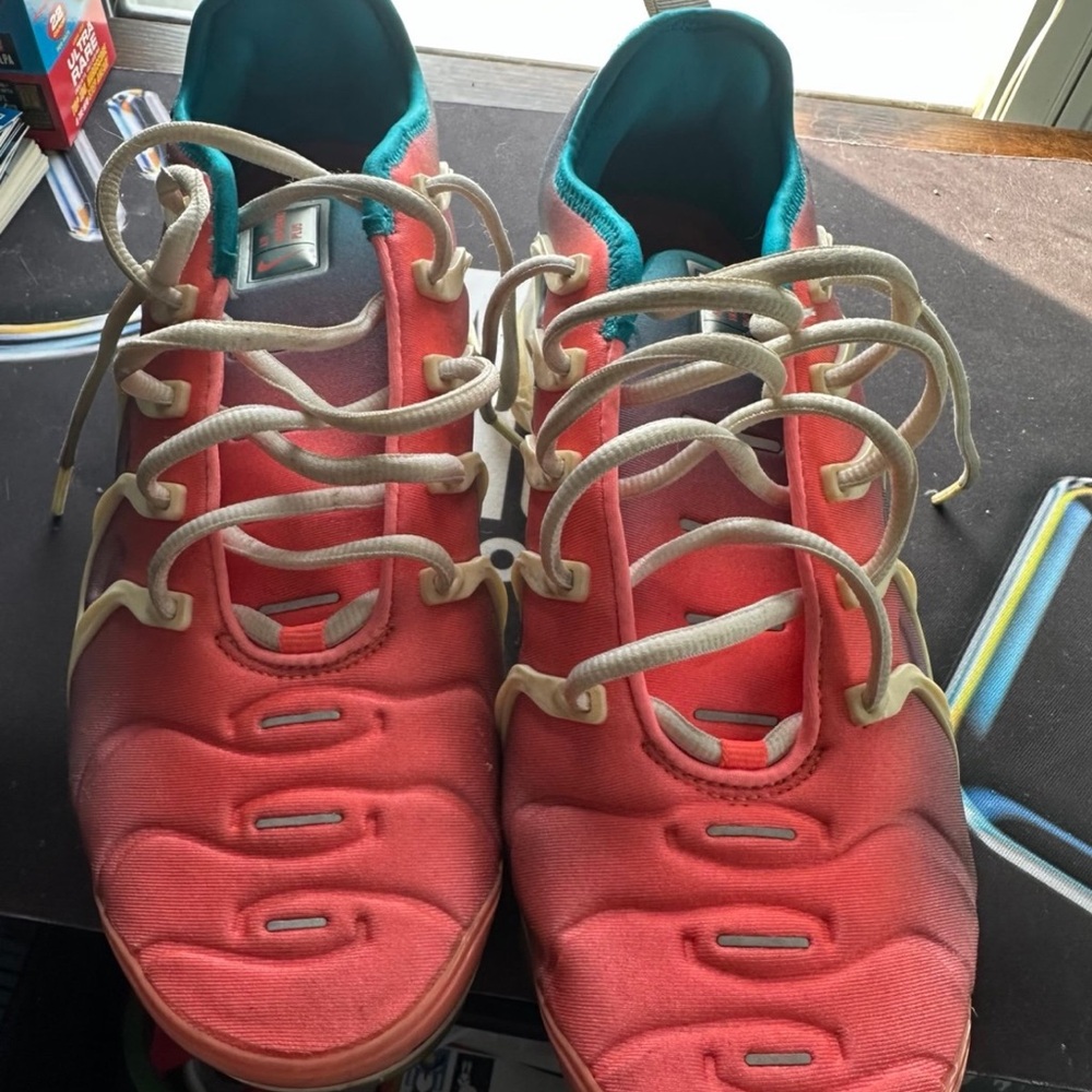 Nike Coral and Teal Athletic Shoes